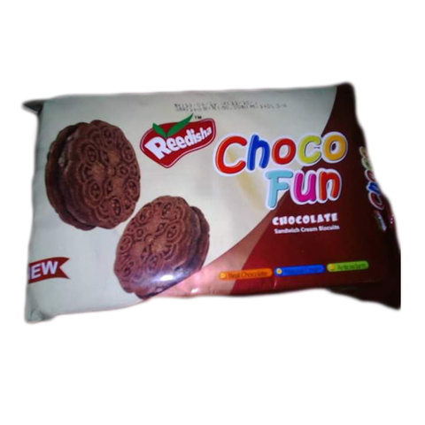 Reedisha Choco Fun Chocolate Sandwich Cream Biscuit 186g