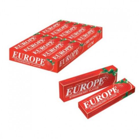 Europe Chewing Gum Strawberry Flavor