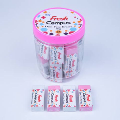 Fresh Campus Dust Free Eraser Pink